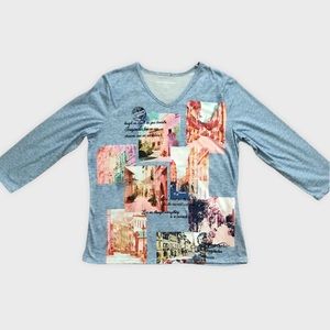 Allison Daley City Graphic Top